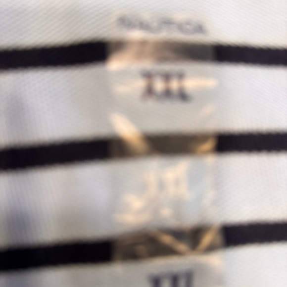 Nautica Performance Deck Polo Golf Shirt Classic Fit Blue Striped Sz XXL NWT - Picture 8 of 10